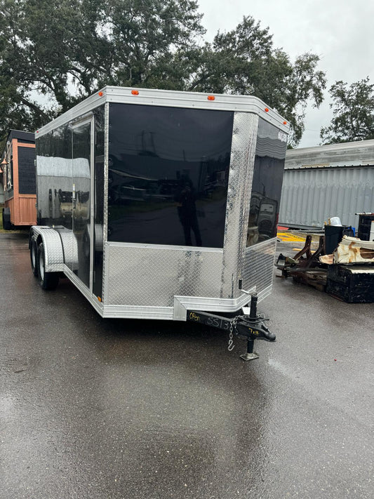 2024 7x14TA ENCLOSED CARGO TRAILER RAMP DOOR 75'' 5131