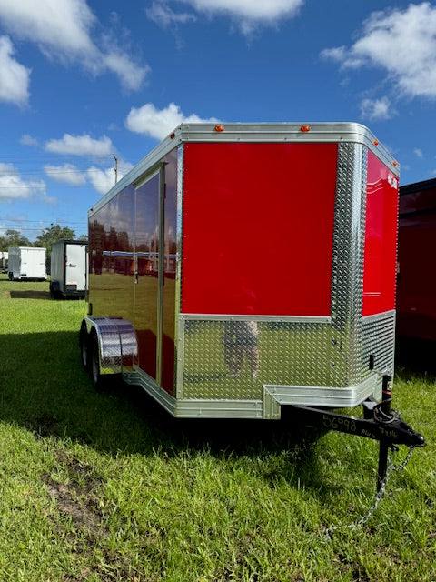 7X14TA ENCLOSED CARGO TRAILER RAMP 75'' 6998l