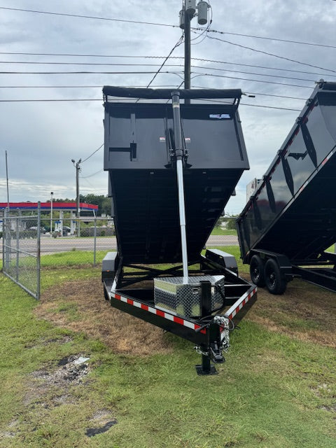 2026 7X14TA DUMP TRAILER 4FT WALLS 1742l