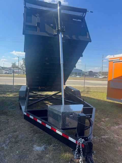 2026 7X14TA DUMP TRAILER 4FT WALLS 1742L