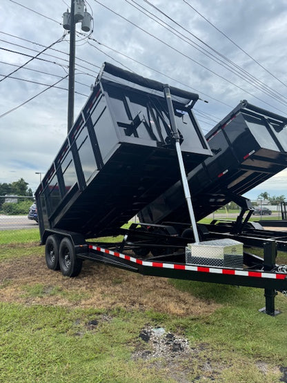 2026 7X14TA DUMP TRAILER 4FT WALLS 1742l