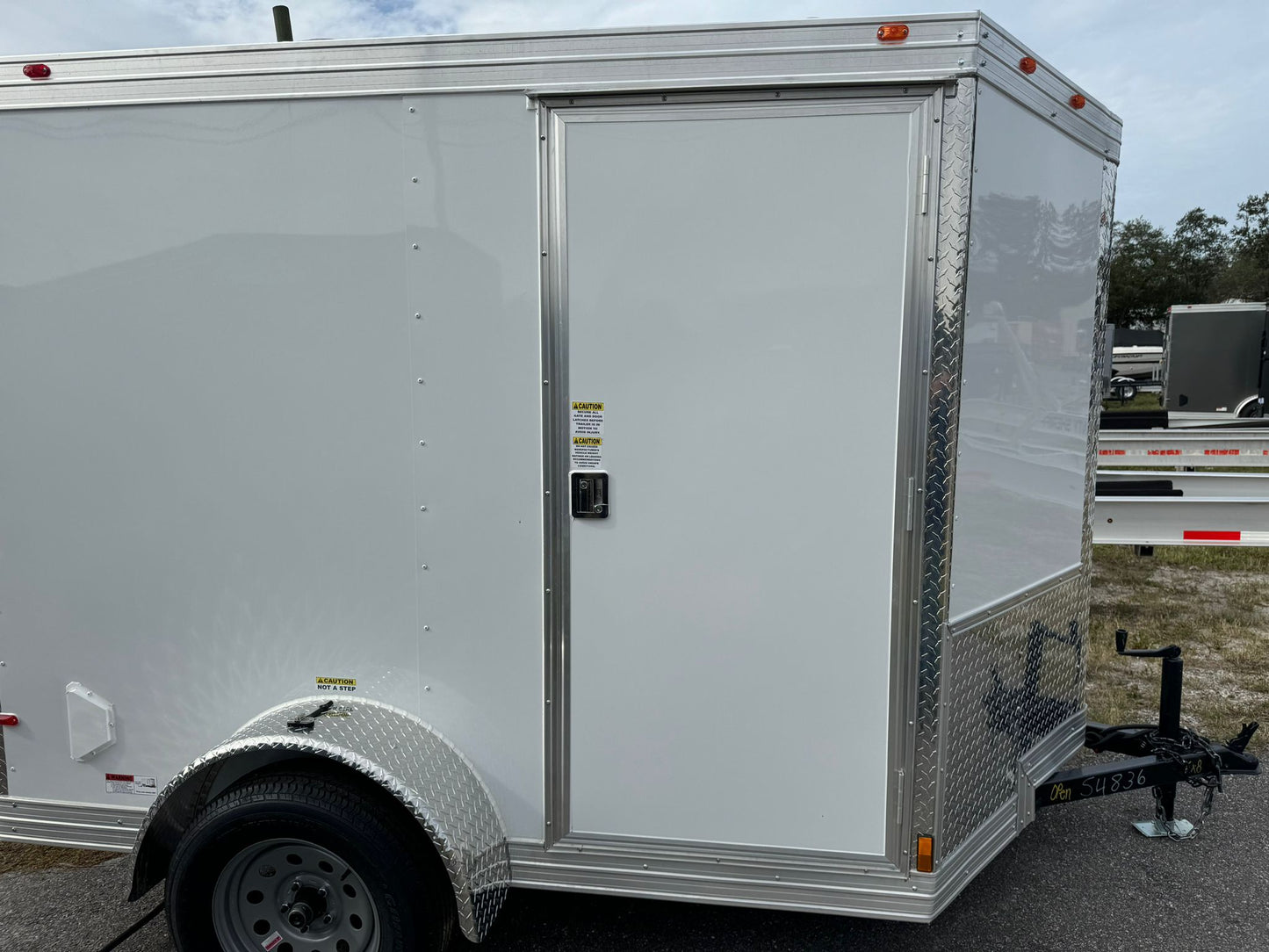 6x8SA Trailer Double Door 2024 #4836L 75"