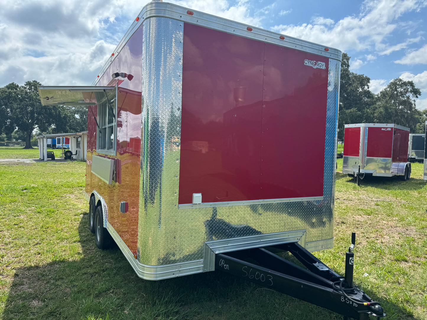 8.5x16TA CONCESSION TRAILER 2024 #6003L 90" RED