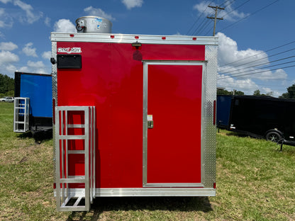 8.5x16TA CONCESSION TRAILER 2024 #6003L 90" RED