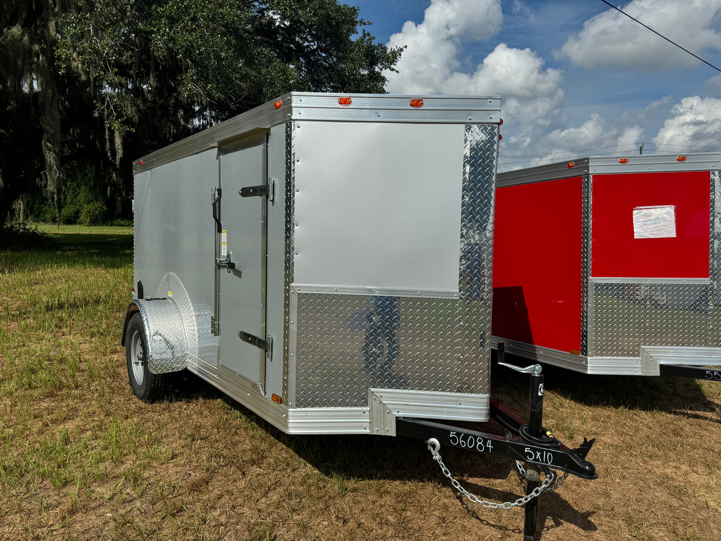 5X10 TRAILER DOUBLE DOOR 2024 #6084L 60"