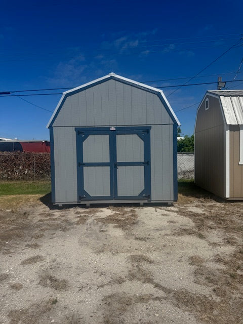 2025 12x16 LOFTED BARN CAPE COD GRAY 8948