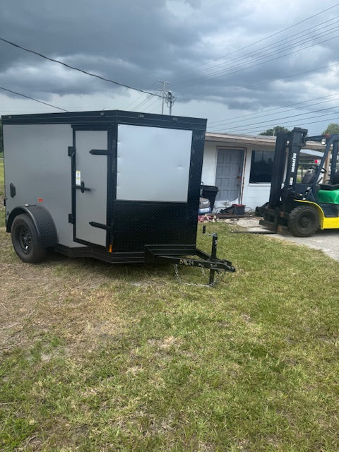 2025 5X8SA ENCLOSED CARGO TRAILER DOUBLE DOOR 60'' 9624